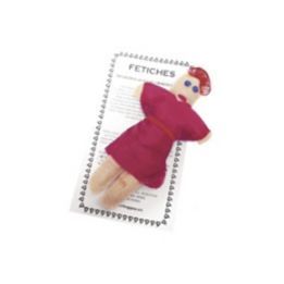 Muñeco Mujer Rojo Fetiche Vudu